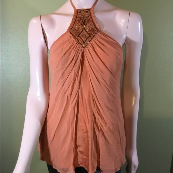 Stunning Express Embellished Halter Top Size Large - Picture 1 of 3